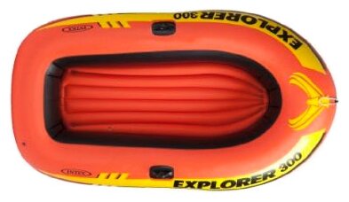 Лодка надувная Intex Explorer 300 Set, 211 х 117 см + ручной насос, пластиковые весла