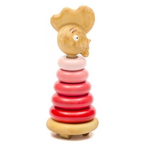 Развивающая игрушка Томик Петушок 502, 7 дет., разноцветный пирамидка деревянная мышонок томик п 03 развивающая игрушка