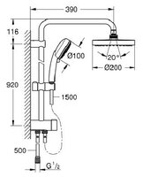 Душевая стойка Grohe New Tempesta Cosmopolitan System 200 26453001