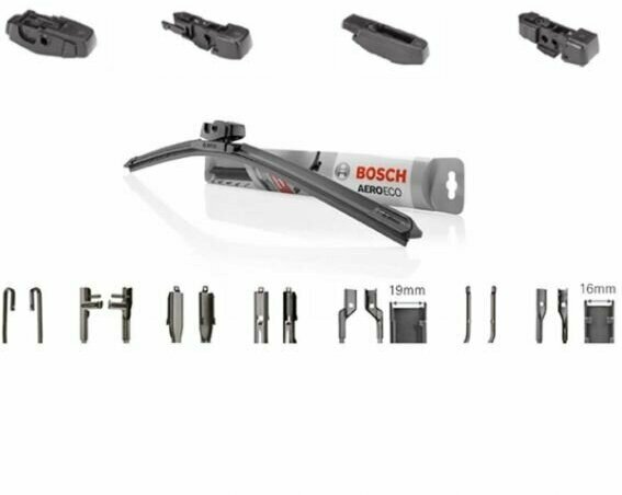 Щетка стеклоочистителя Bosch AeroEco 650мм/26", бескаркасная, 1 шт, 3397015583