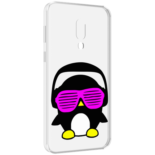 Чехол MyPads пингвин для Meizu 16 Plus / 16th Plus задняя-панель-накладка-бампер