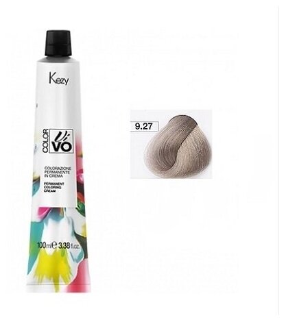 Kezy, Крем-краска Color Vivo No Ammonia 9.27 Экстра светлый блондин арктический “тон в тон”, 100 мл