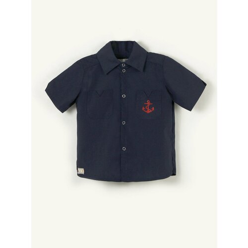 фото Рубашка даримир, размер 80, синий