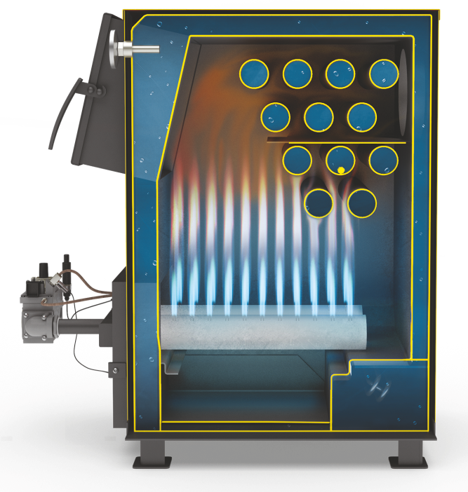 Отопительный котел водогрейный Теплодар Куппер ОК 9 (2.0) на твердом топливе - фотография № 6
