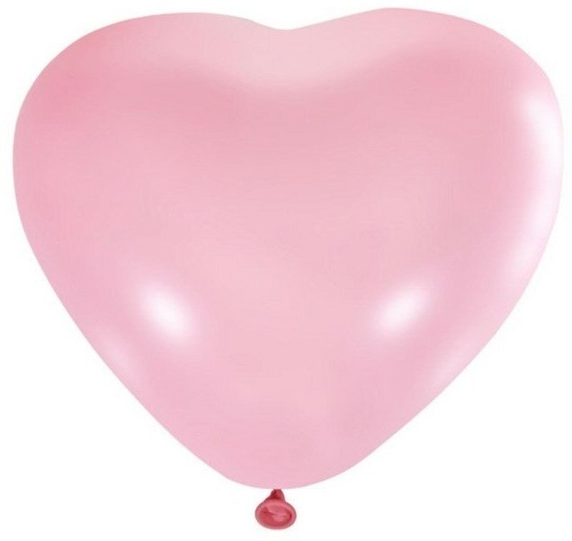 Latex Occidental Шар латексный 12" «Сердце», пастель, набор 50 шт, цвет розовый