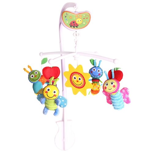 фото Механический мобиль biba toys gd159 друзья бюсси белый