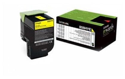 Картридж Lexmark 80C8HYE Yellow