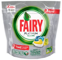 Fairy Platinum All in 1 капсулы (лимон) для посудомоечной машины 70 шт.