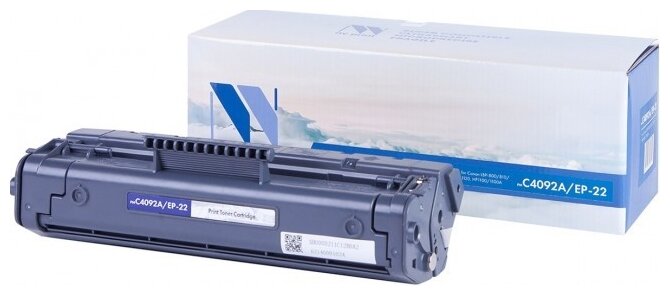 Лазерный картридж NV Print NV-C4092A, EP-22 для HP LaserJet 1100, 1100a, 3200, 3220, Canon Laser Shot LBP1120 (совместимый, чёрный, 2500 стр.)