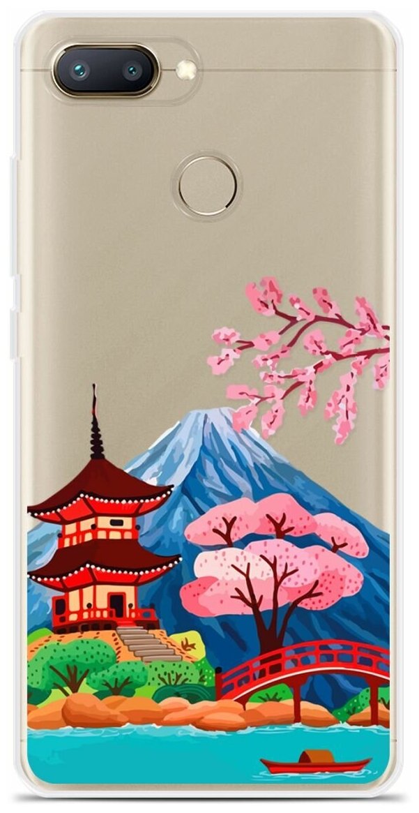 Силиконовый чехол на Xiaomi Redmi 6 Вулкан / для Сяоми Редми 6