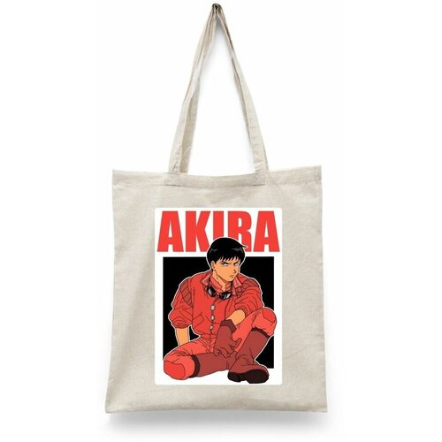 фото Сумка-шоппер унисекс каждому своё "акира/akira/аниме" черная