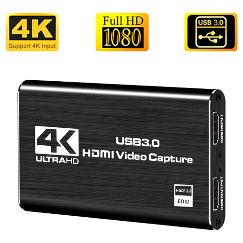 Карта видеозахвата 4K USB 3.0, совместимая с HDMI, 1080P, 60 Гц