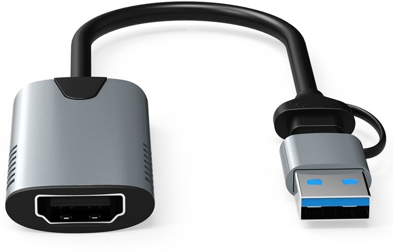 Конвертер PALMEXX VCAP-002 HDMI to USB-С+USB карта видеозахвата