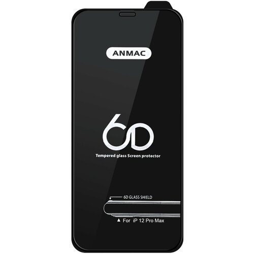 Защитное стекло Huawei Honor X7A Anmac 6D Black, черный