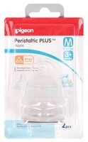 Соска Pigeon Peristaltic PLUS M 3м+ 2шт. белый