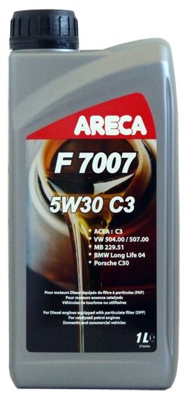 Моторное масло ARECA F7007 5W-30 C3 504/507 1л