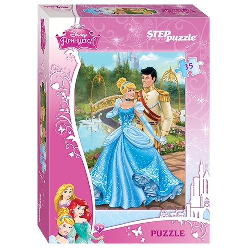 Пазл Step puzzle Disney Золушка (91129), 35 дет., 23х33х26 см, мультиколор