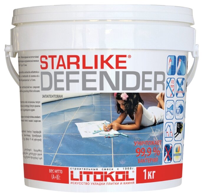Затирка Litokol Starlike Defender 1 кг