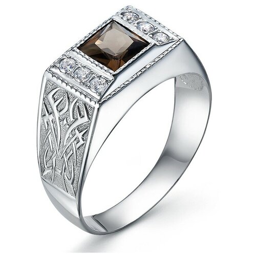 фото Кольцо маршал золото, 585 проба, фианит, размер 18.5