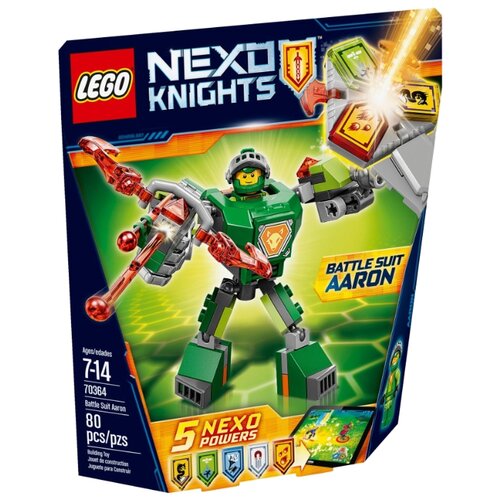 LEGO Nexo Knights 70364 Боевые доспехи Аарона, 80 дет.
