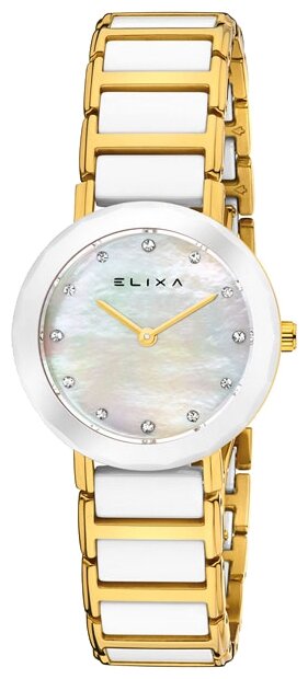 Наручные часы ELIXA Ceramica, золотой, белый