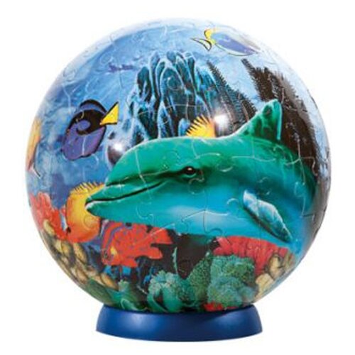 3D-пазл Step puzzle StepBall Подводный мир (98120), 108 дет., 14 см 3d пазл step puzzle stepball disney принцессы 98102 24 дет 12 см