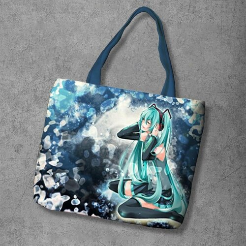 фото Сумка шоппер anime dakimakura, фактура рельефная, мультиколор