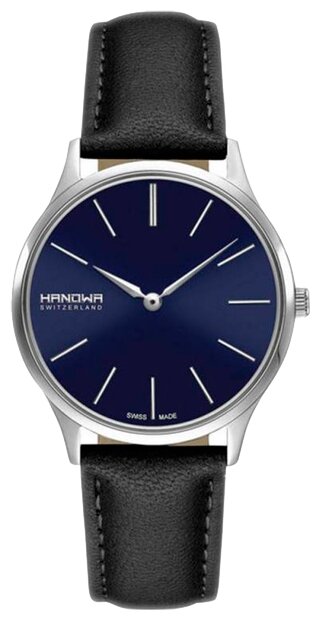 Наручные часы HANOWA Pure, синий, серебряный