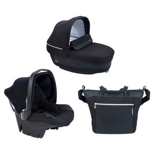 фото Спальный блок + автокресло peg-perego modular set (люлька navetta elite, автокресло primo viaggio tri-fix, сумка borsa) luxe bluenight