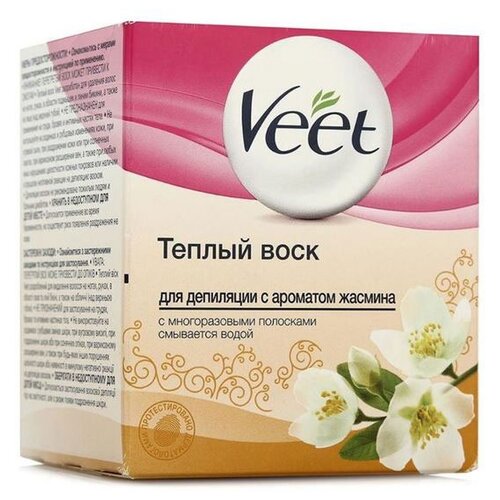 Veet Тёплый воск с ароматом жасмина в банке 250 мл