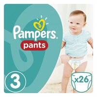 Pampers трусики Pants 3 (6-11 кг) 26 шт.