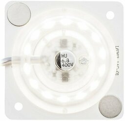 Модуль LED 12Вт 4000К 80Лм/Вт 220В SMD2835 IP20 63*63мм с линзой