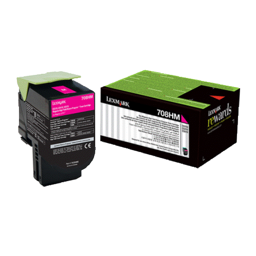 Картридж Lexmark 70C8HME, 3000 стр, пурпурный картридж lexmark 70c8hme 3000 стр пурпурный