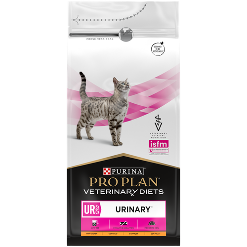 Сухой корм для кошек Pro Plan Veterinary Diets UR St/Ox Urinary, при болезни нижних отделов мочевыводящих путей, с курицей 2 шт. х 350 г