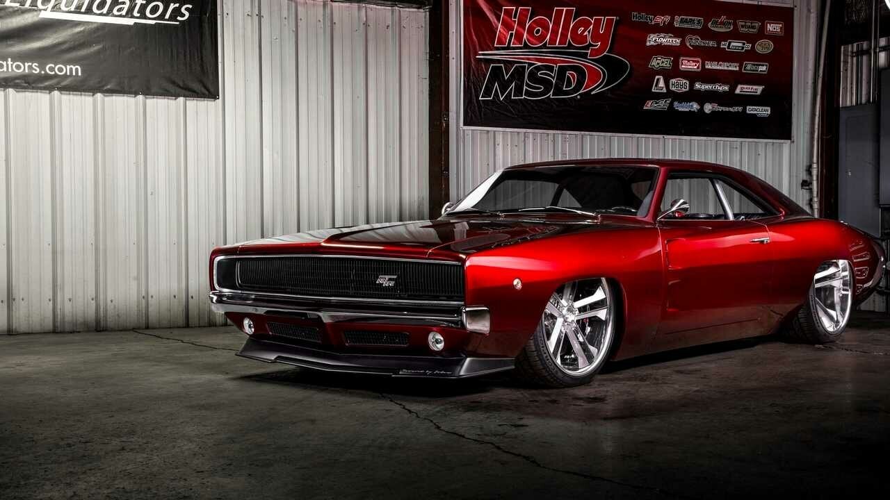 Картина на холсте 60x110 Альянс Лес "Dodge charger custom" на подрамнике / интерьер/ декор