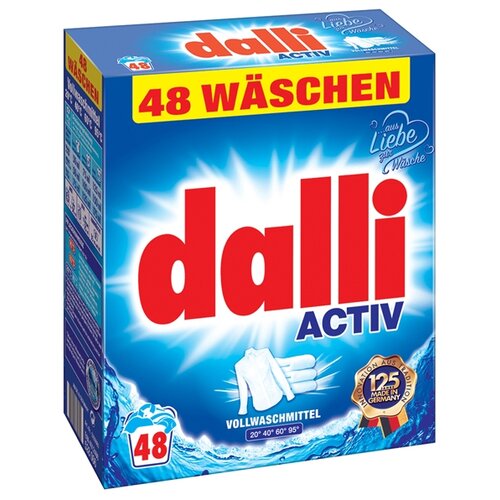 Стиральный порошок Dalli Activ, картонная пачка, 3.12 кг