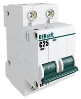 Автоматический выключатель DEKraft ВА-101 2P (C) 4,5kA 25 А