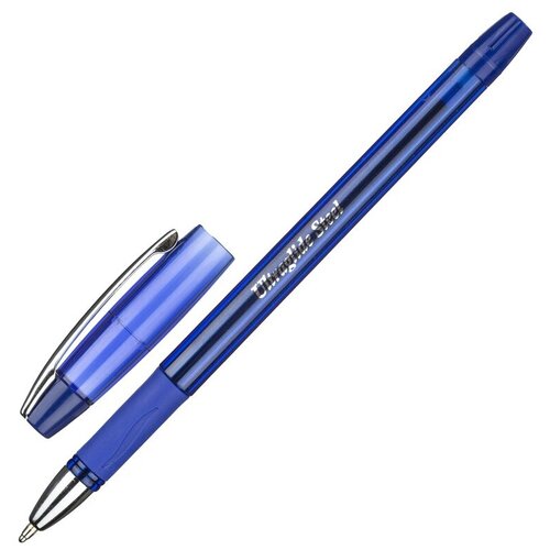 Ручка шариковая Unimax Ultra Glide Steel (0.8мм, синий цвет чернил, масляная основа) 12шт.