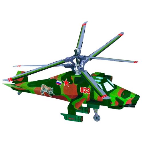 Сборная модель Умная Бумага Вертолет Рысь (009)