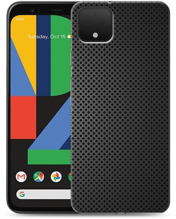 Дизайнерский силиконовый чехол для Гугл Пиксель 4 XL / Google Pixel 4 XL Металл