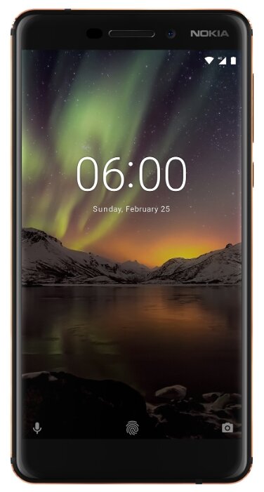 Смартфон Nokia 6.1 32GB 3/32 ГБ, Dual nano SIM, black & copper