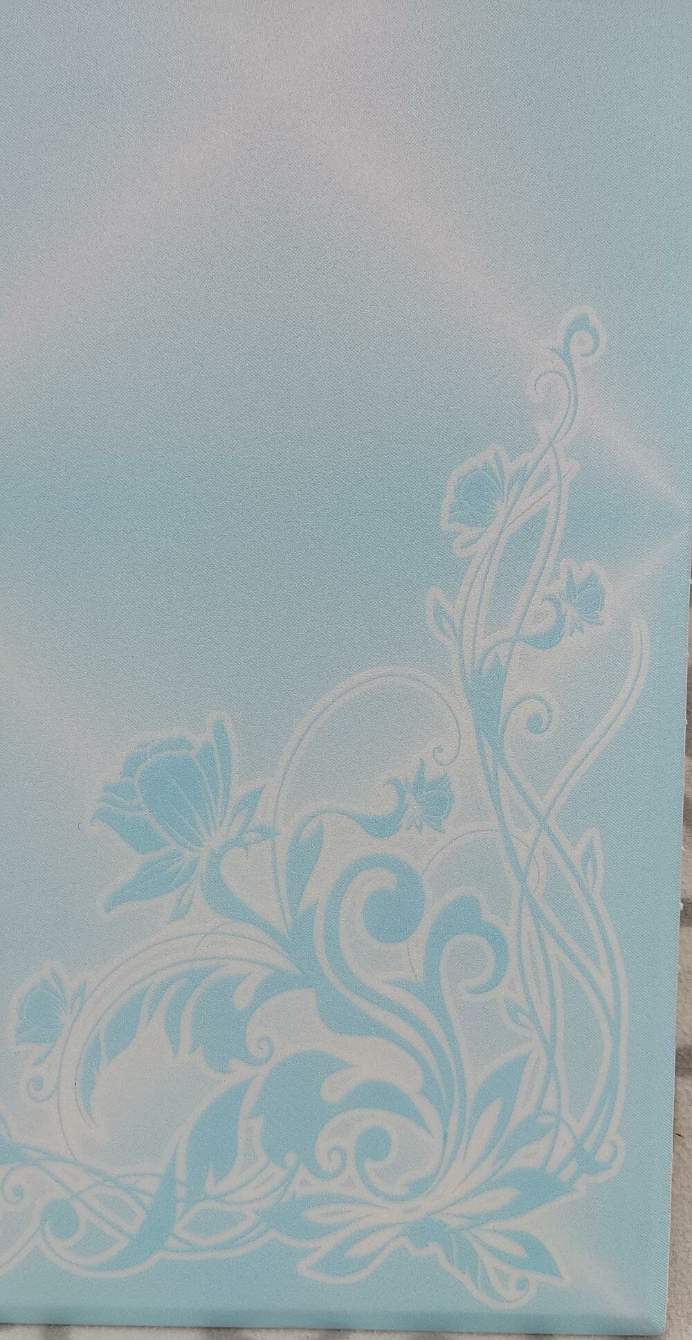 Потолочная плитка с рисунком голубая экструдированная - фотография № 6