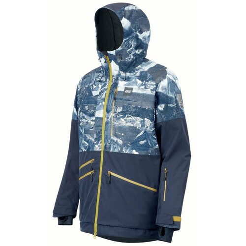 Куртка Picture Organic, карманы, воздухопроницаемая, ветрозащитная, влагоотводящая, герметичные швы, вентиляция, карман для ски-пасса, внутренние карманы, регулируемые манжеты, размер S, мультиколор