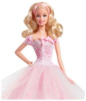 Кукла Barbie Пожелания ко дню рождения 2016 Блондинка, 29 см, DGW29