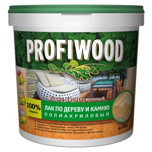 фото Лак profiwood по дереву и камню