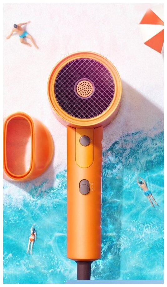 Showsee Фен ShowSee Electric Hair Dryer Vitamin C+ (VC100-A) - оранжевый - фотография № 7