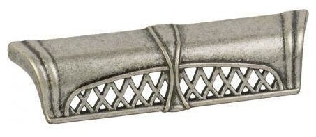 Ручка мебельная скоба 96 мм Giusti (Италия) античное серебро (1 шт.) - фотография № 1