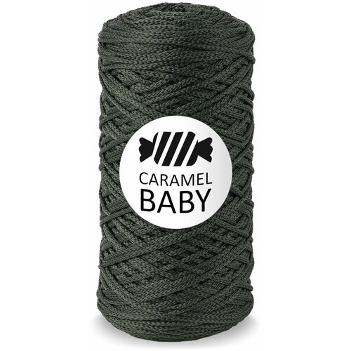 Шнур Caramel Baby (Карамель Бэби) Пихта, 2 мм 200м/150гр, шнур полиэфирный для вязания, 1 моток