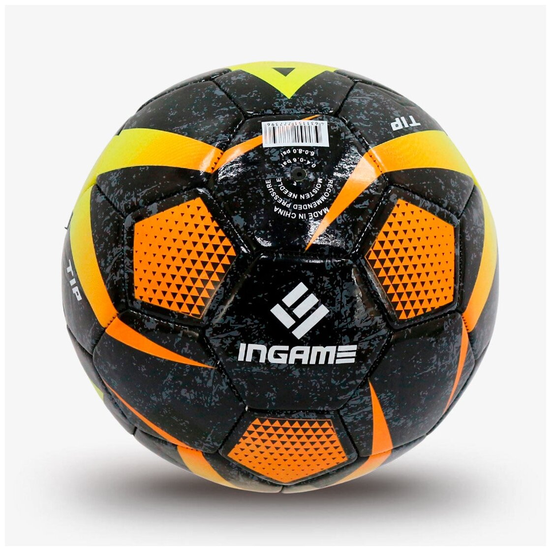 Мяч футбольный INGAME TIP, цвет оранжевый, размер 5