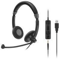 Компьютерная гарнитура Sennheiser SC 75 USB CTRL черный